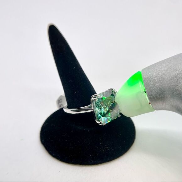 14 Carat Cushion Cut Moissanite Ring Huge Cocktail Statement Wedding Ring - Picture 6 of 11